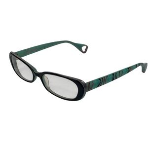 BETSEY JOHNSON Untamed Eyewear Blue 52-16-135 Prescription Cat Eye Frame Only